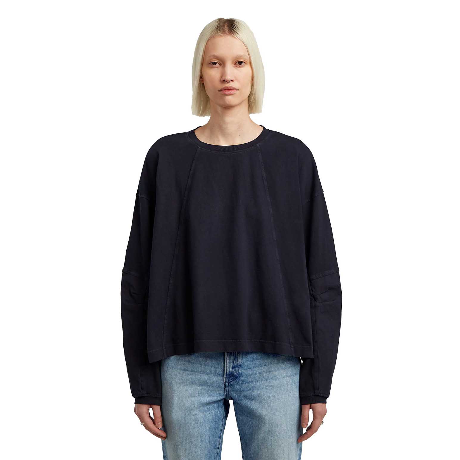 G-Star Washed 3D Mix Oversized Long Sleeve Tee